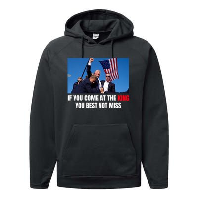 Trump Best Not Miss Trump Shooting Survivor Performance Fleece Hoodie