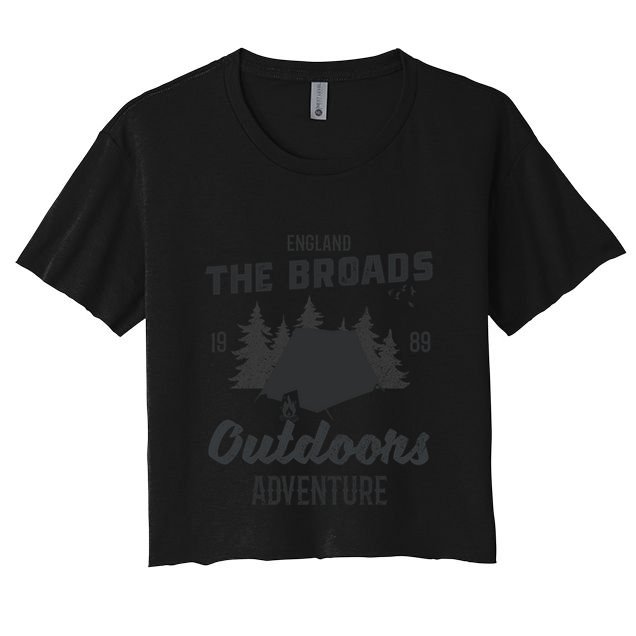 The Broads National Park 1989 Uk Parks Adventure Oiutdoors Gift Women's Crop Top Tee