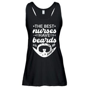 The Best Nurses Have Beards Nursing Student And Nurse Men Ladies Essential Flowy Tank