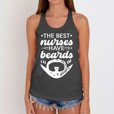 The Best Nurses Have Beards Nursing Student And Nurse Men Women's Knotted Racerback Tank