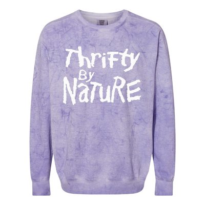 Thrifty By Nature Thrift Stores Resale Shops Treaure Colorblast Crewneck Sweatshirt