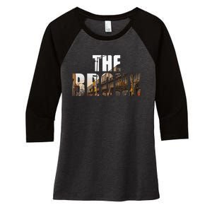 The Bronx New York Nyc Women's Tri-Blend 3/4-Sleeve Raglan Shirt