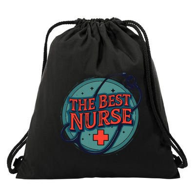 The Best Nurse Stethoscope Gift Drawstring Bag