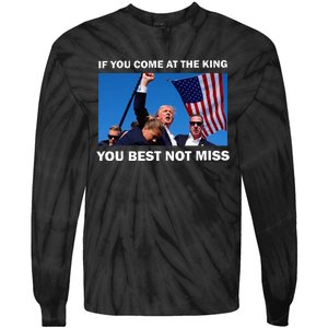 Trump Best Not Miss Tie-Dye Long Sleeve Shirt