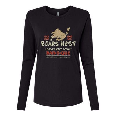 The Boars Nest Vintage Womens Cotton Relaxed Long Sleeve T-Shirt