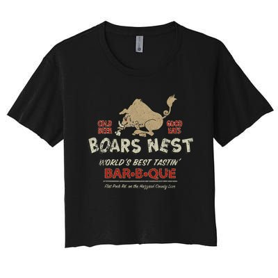 The Boars Nest Vintage Women's Crop Top Tee