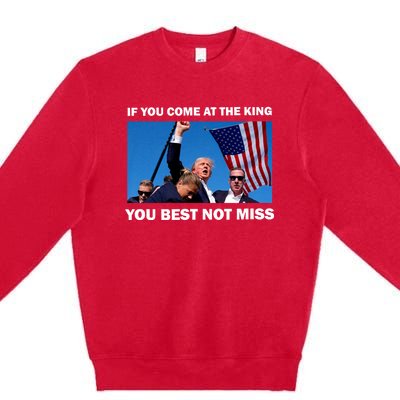 Trump Best Not Miss 2024 Premium Crewneck Sweatshirt