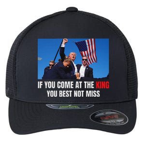 Trump Best Not Miss 2024 Election Design Flexfit Unipanel Trucker Cap