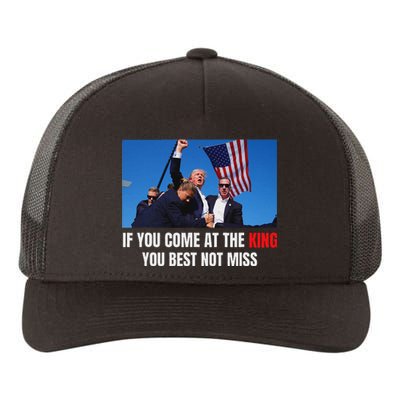 Trump Best Not Miss 2024 Election Design Yupoong Adult 5-Panel Trucker Hat