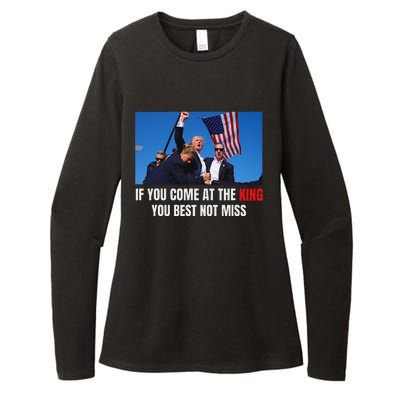 Trump Best Not Miss 2024 Election Design Womens CVC Long Sleeve Shirt