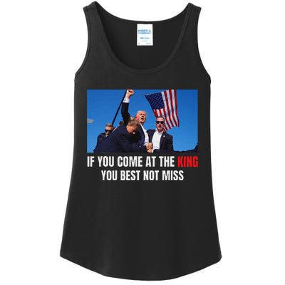 Trump Best Not Miss 2024 Election Design Ladies Essential Tank