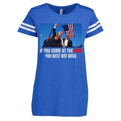 Trump Best Not Miss 2024 Election Design Enza Ladies Jersey Football T-Shirt