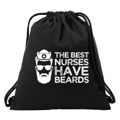 The Best Nurses Have Beards Funny Nurse Drawstring Bag