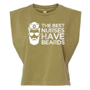 The Best Nurses Have Beards Funny Nurse Garment-Dyed Women's Muscle Tee