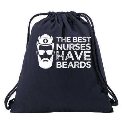 The Best Nurses Have Beards Funny Nurse Drawstring Bag