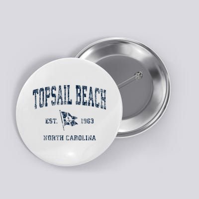 Topsail Beach Nc Vintage Sports Boat Anchor Flag Button