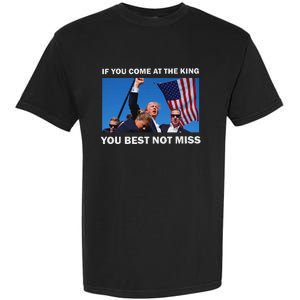 Trump Best Not Miss Bold Design Garment-Dyed Heavyweight T-Shirt