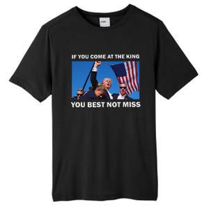 Trump Best Not Miss Bold Design Tall Fusion ChromaSoft Performance T-Shirt