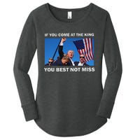 Trump Best Not Miss Bold Design Women's Perfect Tri Tunic Long Sleeve Shirt