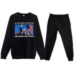 Trump Best Not Miss Bold Design Premium Crewneck Sweatsuit Set