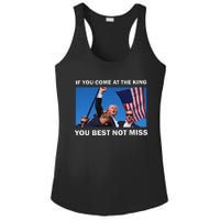 Trump Best Not Miss Bold Design Ladies PosiCharge Competitor Racerback Tank