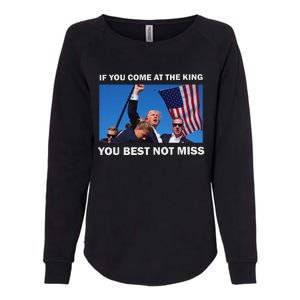 Trump Best Not Miss Bold Design Womens California Wash Sweatshirt