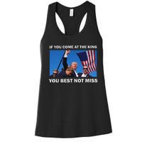 Trump Best Not Miss Bold Design Women's Racerback Tank