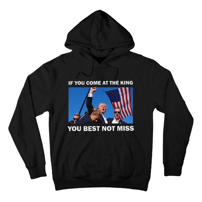 Trump Best Not Miss Bold Design Tall Hoodie