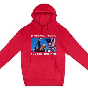 Trump Best Not Miss Bold Design Premium Pullover Hoodie