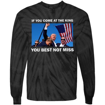 Trump Best Not Miss Tie-Dye Long Sleeve Shirt