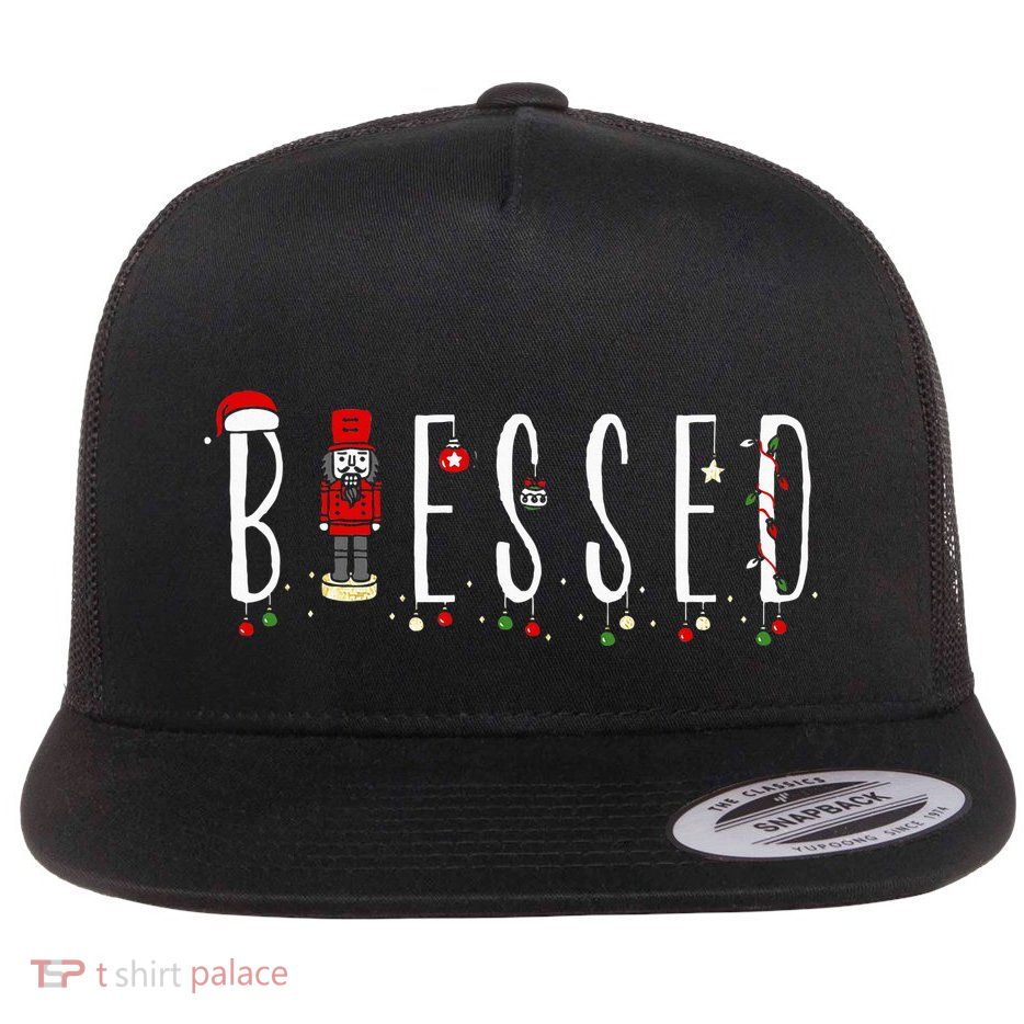 Trendy Blessed Nutcracker Flatbill Hat