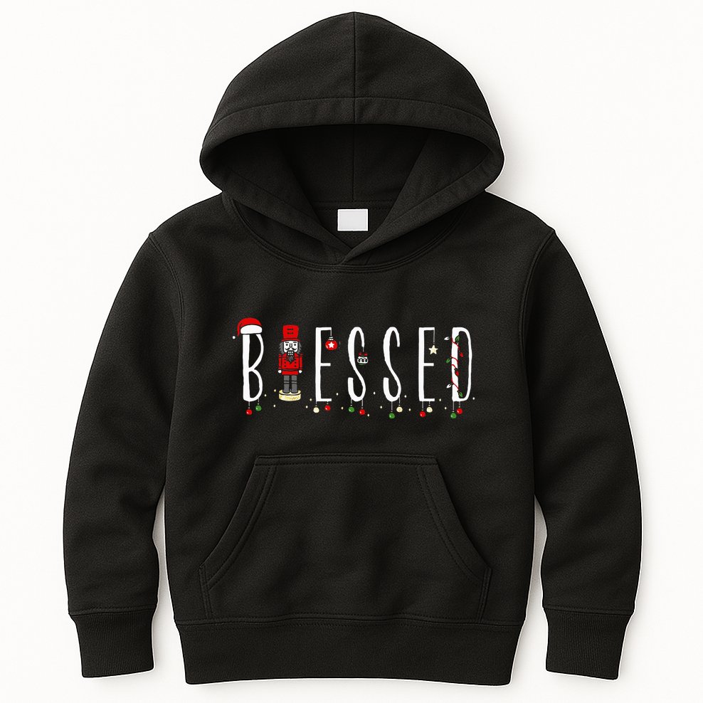 Trendy Blessed Nutcracker Kids Hoodie