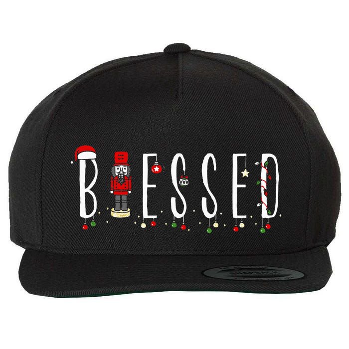 Trendy Blessed Nutcracker Wool Snapback Cap