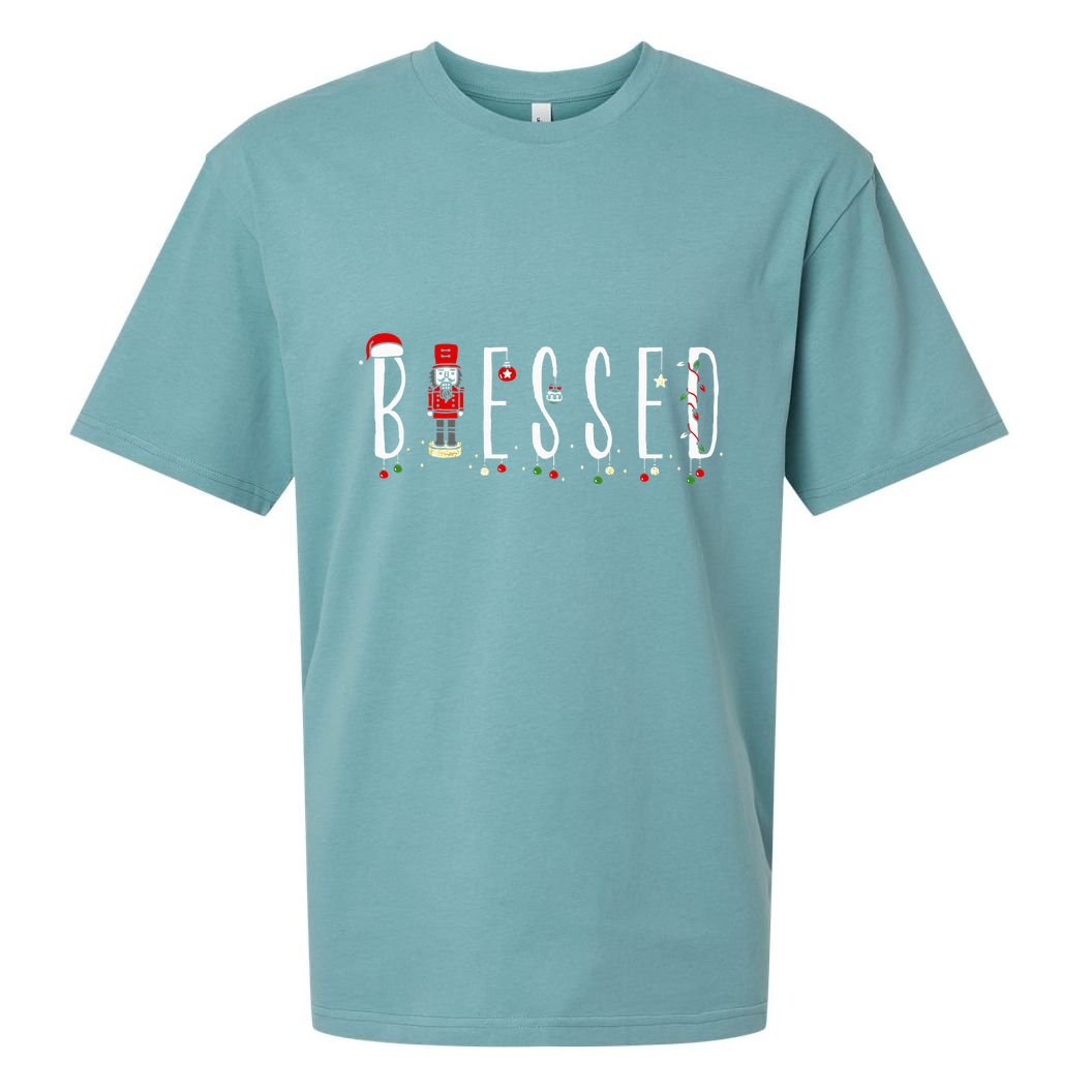 Trendy Blessed Nutcracker Sueded Cloud Jersey T-Shirt