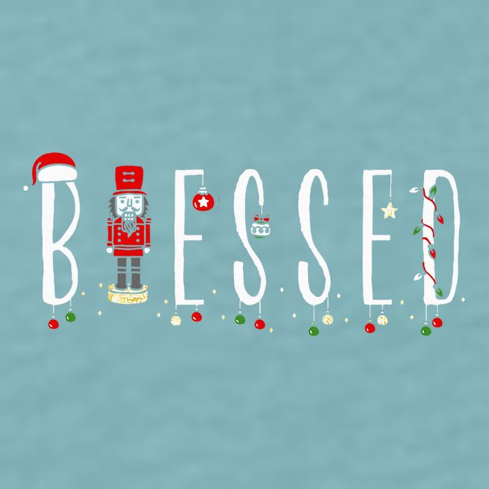 Trendy Blessed Nutcracker Sueded Cloud Jersey T-Shirt