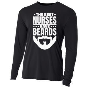 The Best Nurses Have Beards Nursing Student And Nurse Men Cooling Performance Long Sleeve Crew