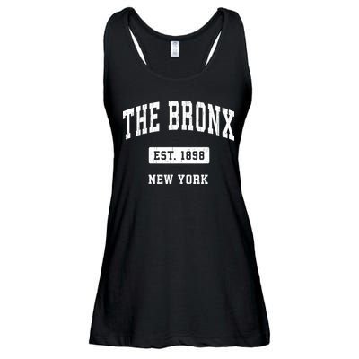 The Bronx New York Ny Vintage Established Sports Ladies Essential Flowy Tank