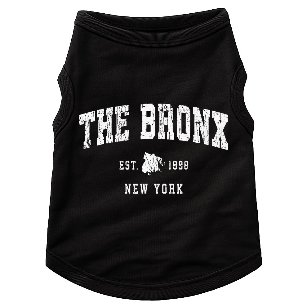 The Bronx New York Ny Vintage Athletic Sports Design Doggie Tank