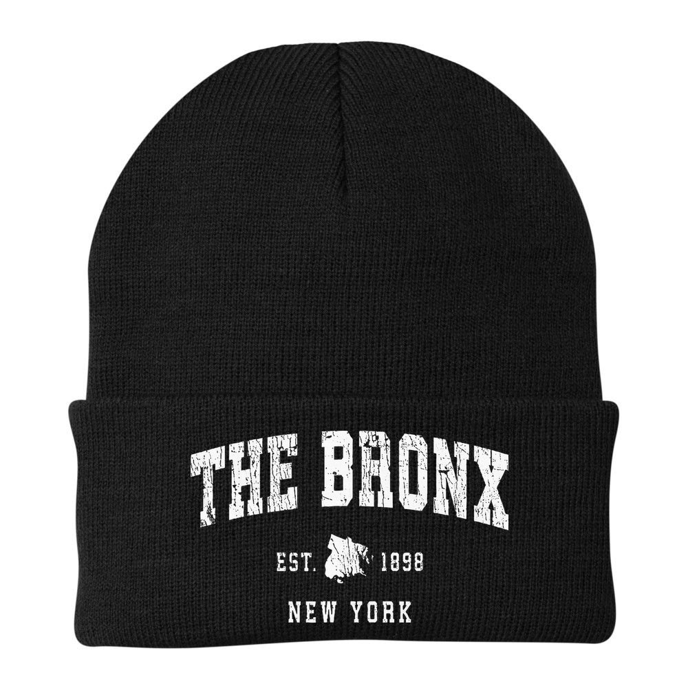 The Bronx New York Ny Vintage Athletic Sports Design Beanie