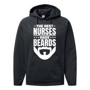 The Best Nurses Have Beards Nursing Student And Nurse Performance Fleece Hoodie