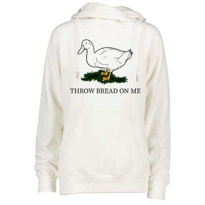 Throw Bread On Me Womens Funnel Neck Pullover Hood