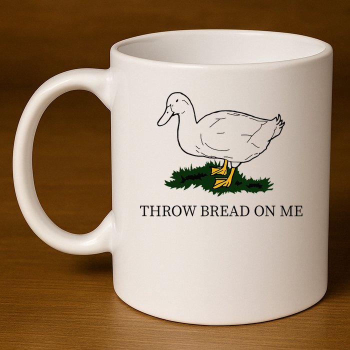 Throw Bread On Me 11oz C Handle Ceramic Mug