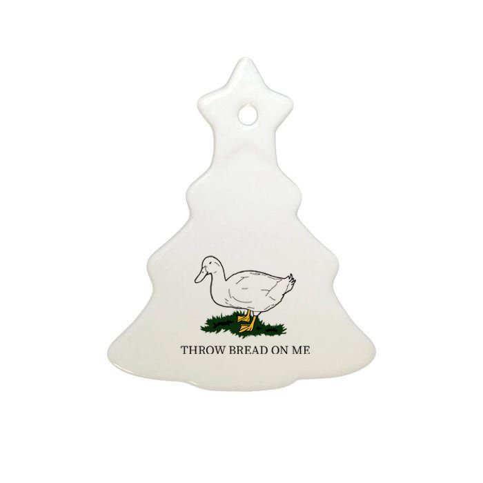 Throw Bread On Me Ceramic Tree Ornament