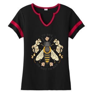 To Bee Or Not To Bee Bumblebee Spring Ladies Halftime Notch Neck Tee