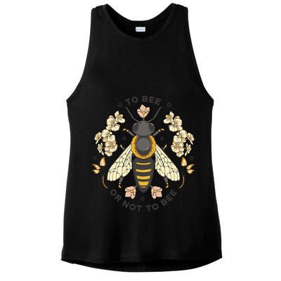 To Bee Or Not To Bee Bumblebee Spring Ladies PosiCharge Tri-Blend Wicking Tank