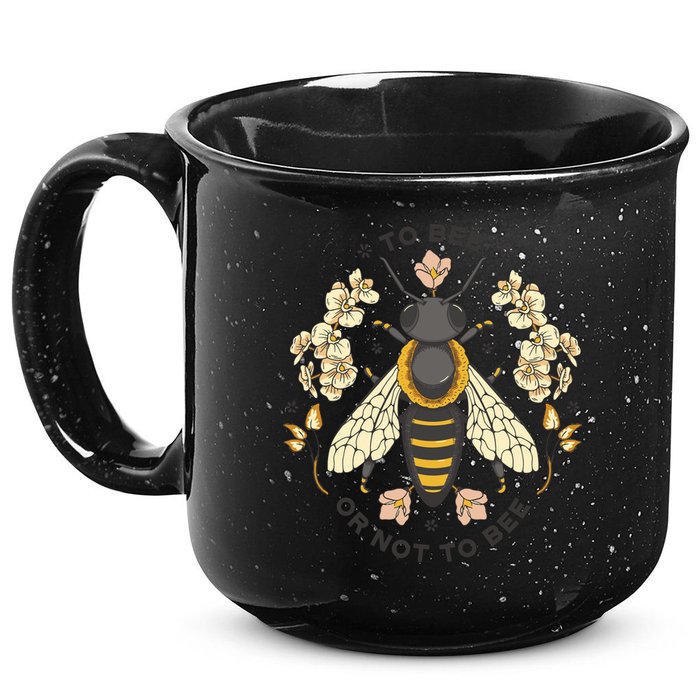 To Bee Or Not To Bee Bumblebee Spring 15oz Campfire Ceramic Mug