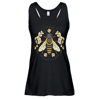 To Bee Or Not To Bee Bumblebee Spring Ladies Essential Flowy Tank