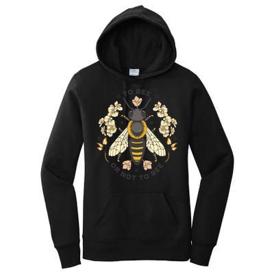 To Bee Or Not To Bee Bumblebee Spring Women's Pullover Hoodie
