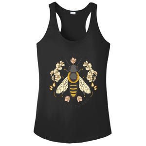 To Bee Or Not To Bee Bumblebee Spring Ladies PosiCharge Competitor Racerback Tank