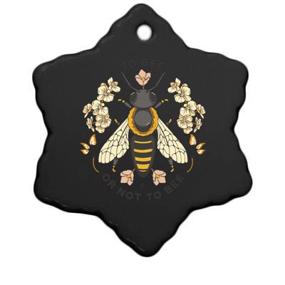 To Bee Or Not To Bee Bumblebee Spring Ceramic Star Ornament